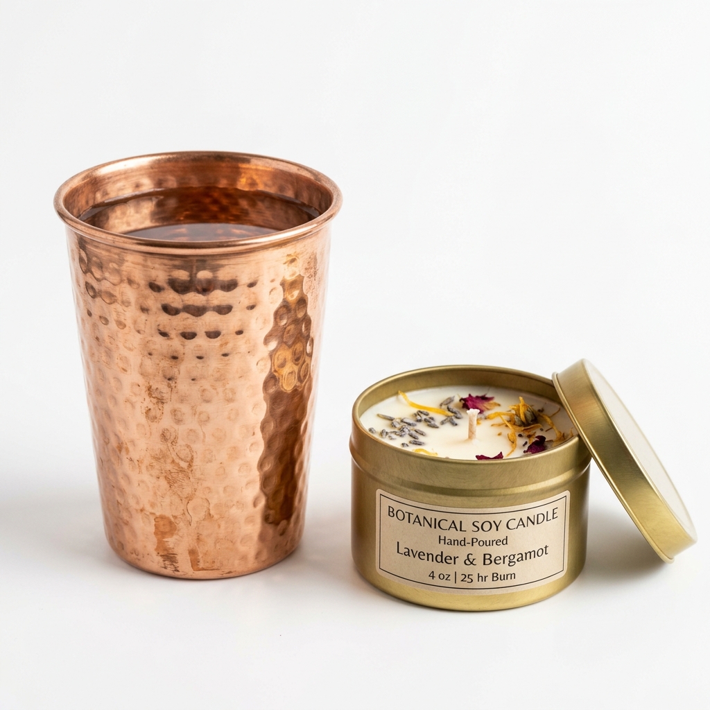 Hammered Pure Copper Tumbler